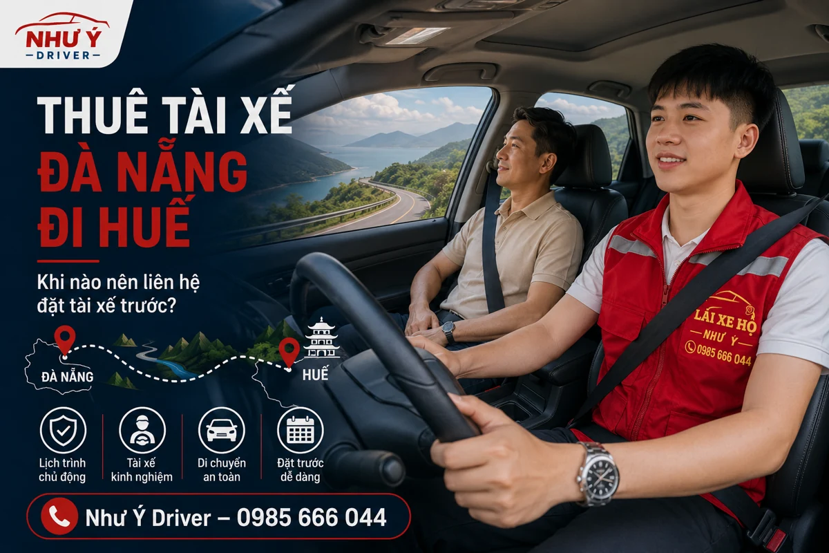 Ảnh giới thiệu yêu cầu tài xế cho hành trình Đà Nẵng – Huế
